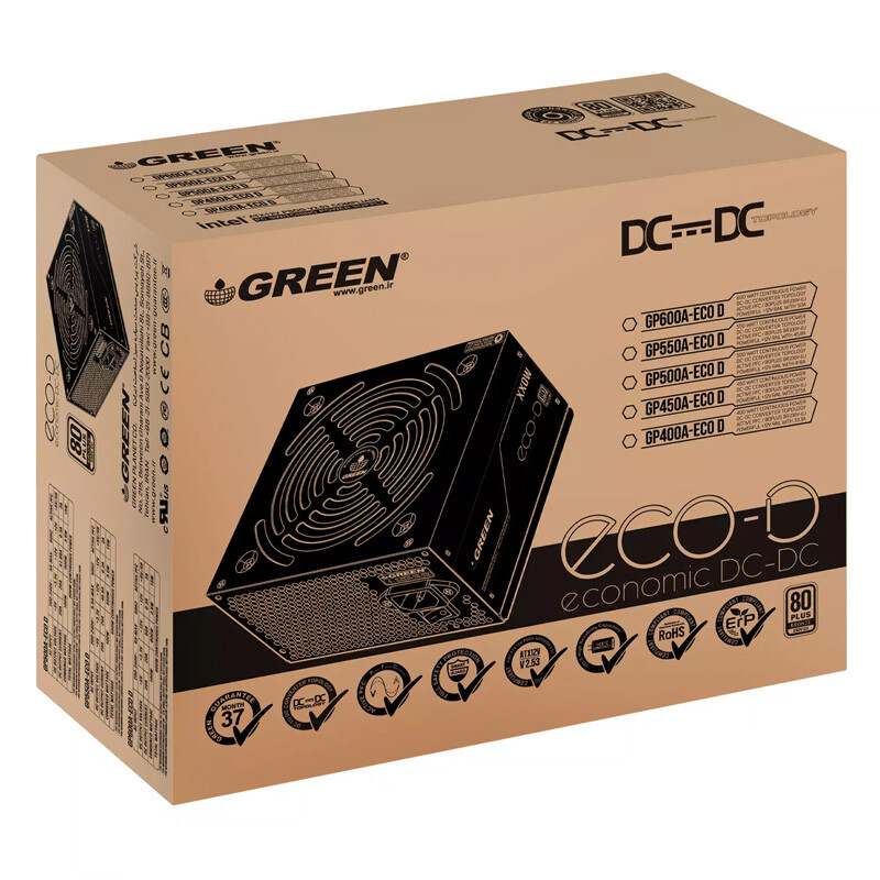 پاور 500 وات گرین Green GP500A-ECO D Bronze - 2