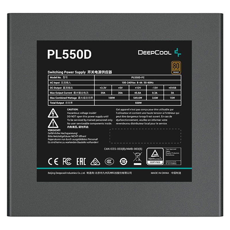 پاور 550 وات دیپ کول DeepCool PL550D Bronze - 5