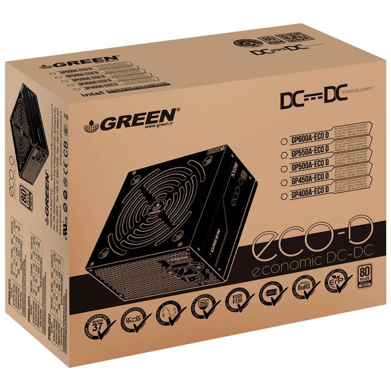 پاور 550 وات گرین Green GP550A-ECO D Bronze - 2