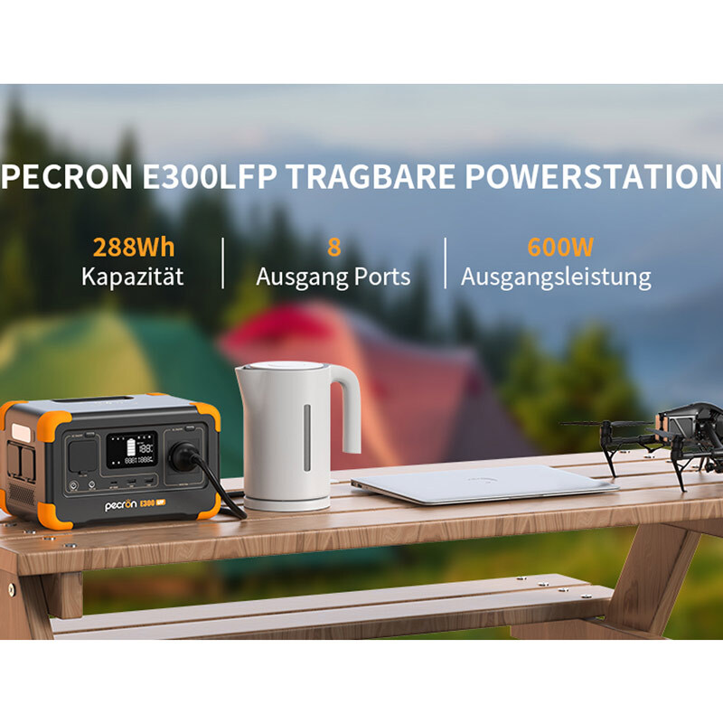 پاور استیشن پکرون E300 LFP 600W ظرفیت 15000 میلی آمپر ساعت - 6