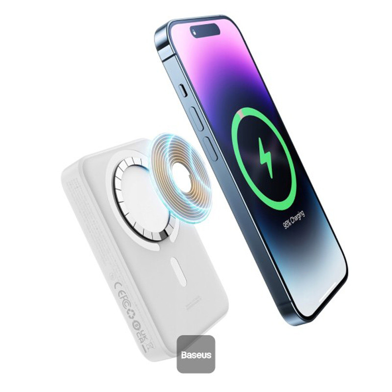 پاور بانک بی سیم فست شارژ 10000 باسئوس Baseus Magnetic Mini PPCX11020 PD 30W - 4
