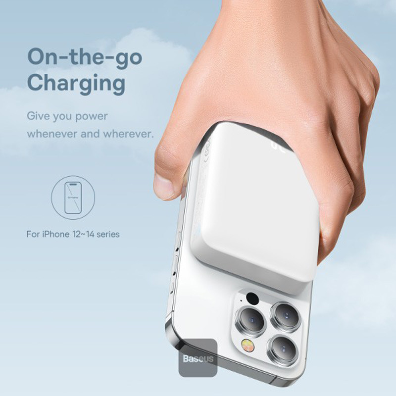 پاور بانک بی سیم فست شارژ 10000 باسئوس Baseus Magnetic Mini PPCX11020 PD 30W - 5