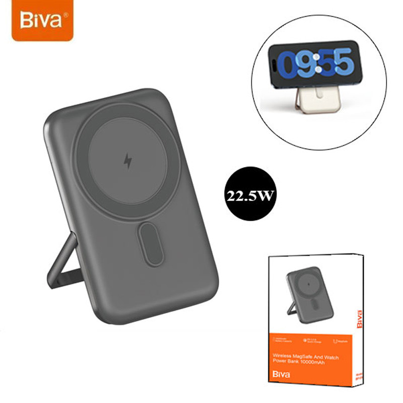پاور بانک بی سیم فست شارژ 10000 بیوا Biva BP-016 QC3.0 PD3.0 20W - 4