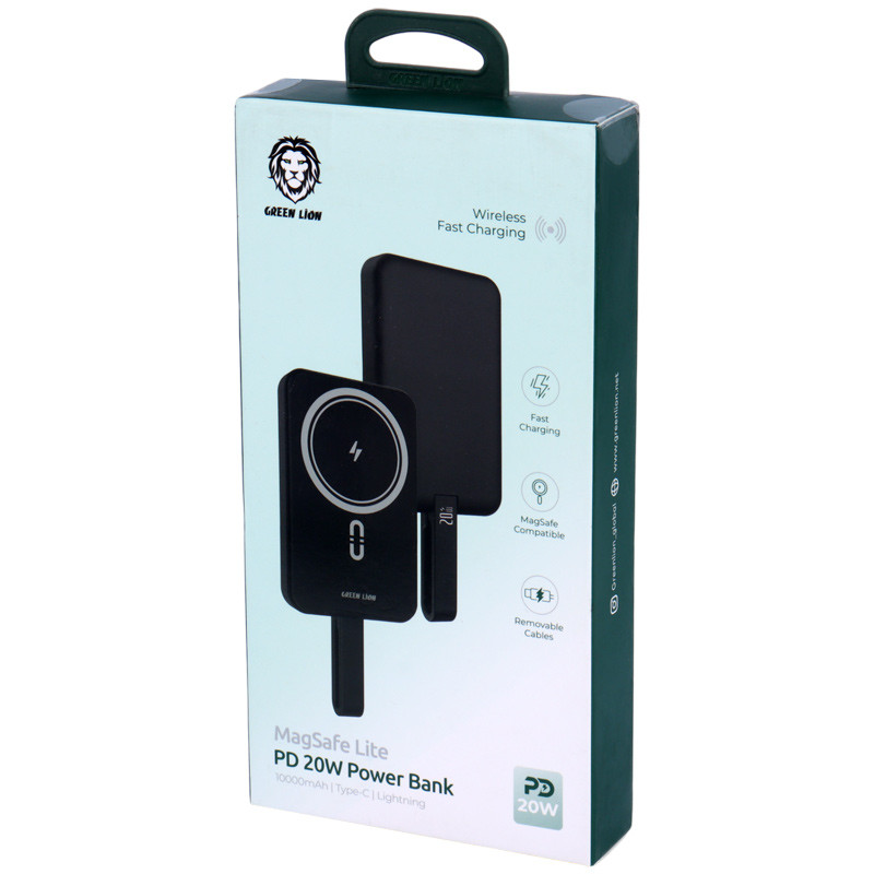 پاور بانک بی سیم فست شارژ 10000 گرین لاین Green Lion GL-PB37 PD 20W - 7