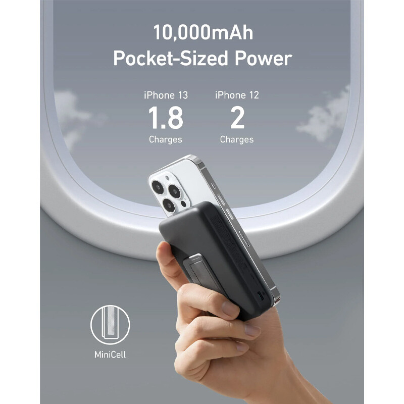پاور بانک بی سیم فست شارژ انکر A1641 PD 20W ظرفیت 10000 میلی آمپر ساعت - 6