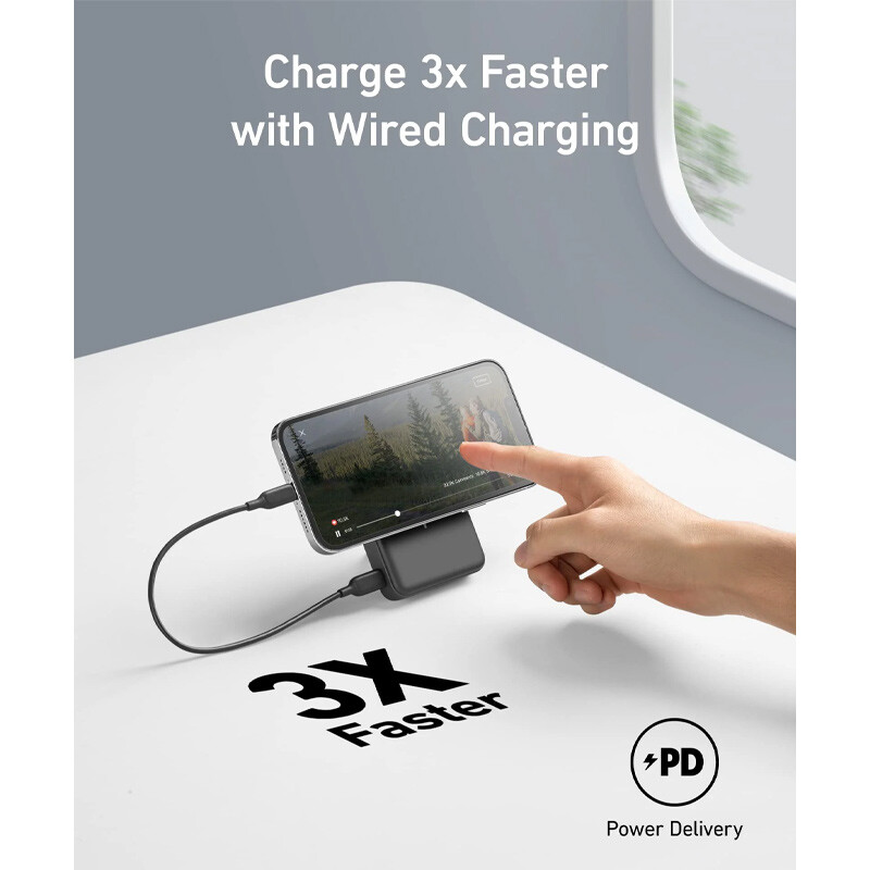 پاور بانک بی سیم فست شارژ انکر A1641 PD 20W ظرفیت 10000 میلی آمپر ساعت - 7
