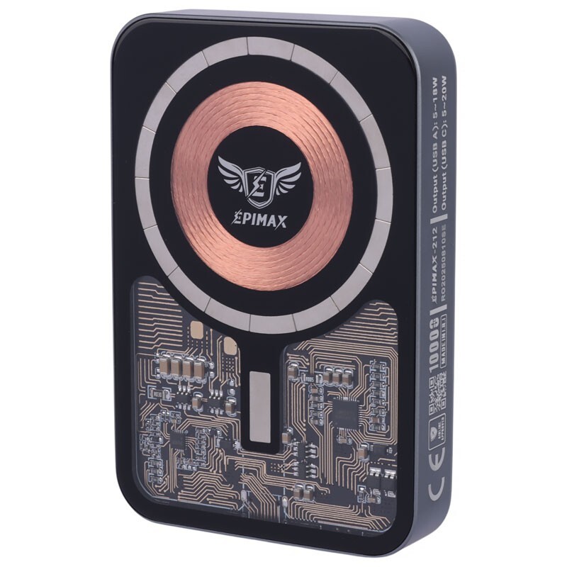 پاور بانک بی سیم فست شارژ اپی مکس EP-212 PD 20W ظرفیت 10000 میلی آمپر ساعت - 5