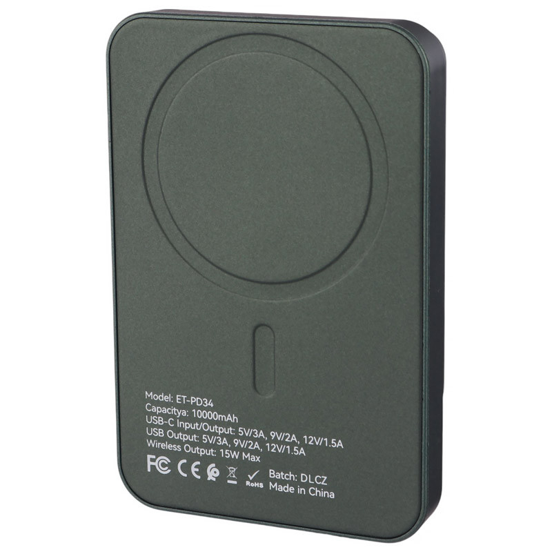 پاور بانک بی سیم فست شارژ ارلدام ET-PD34 PD 18W ظرفیت 10000 میلی آمپر ساعت - 3
