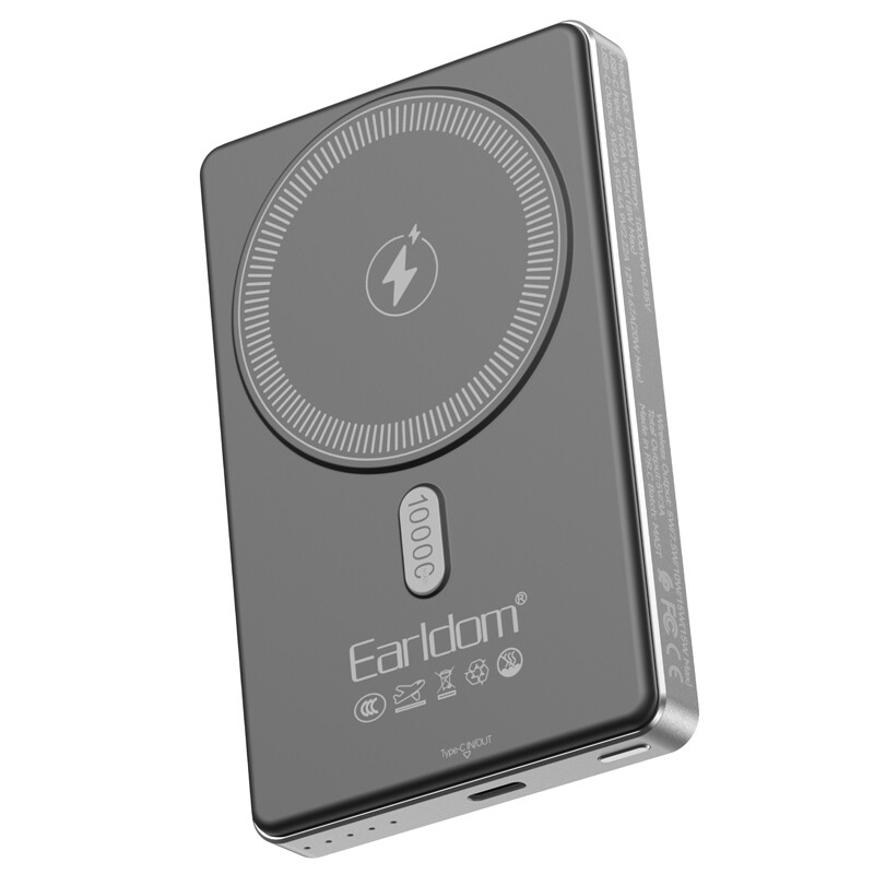 پاور بانک بی سیم فست شارژ ارلدام ET-PD49 PD 20W ظرفیت 10000 میلی آمپر ساعت - 2