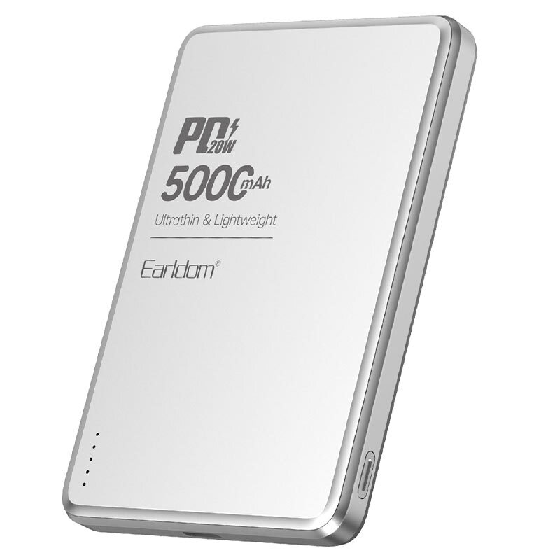پاور بانک بی سیم فست شارژ ارلدام ET-PD53 PD 20W ظرفیت 5000 میلی آمپر ساعت - 2