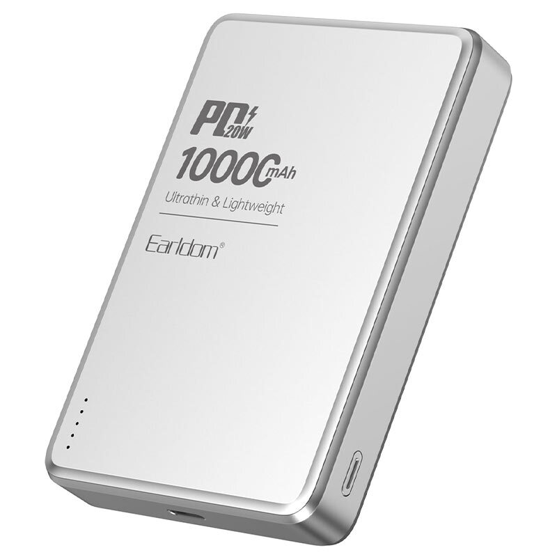 پاور بانک بی سیم فست شارژ ارلدام ET-PD54 PD 20W ظرفیت 10000 میلی آمپر ساعت - 2