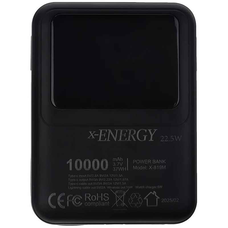 پاور بانک بی سیم فست شارژ ایکس انرژی X-819M PD 22.5W ظرفیت 10000 میلی آمپر ساعت - 4