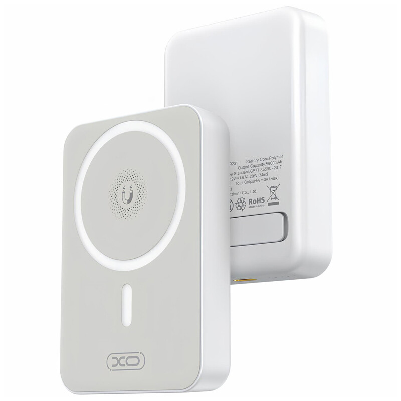 پاور بانک بی سیم فست شارژ ایکس او XO-PR231 PD 20W ظرفیت 10000 میلی آمپر ساعت - 5
