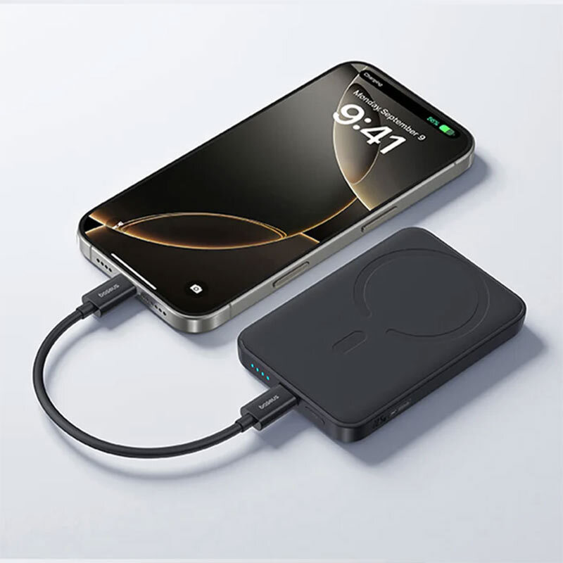 پاور بانک بی سیم فست شارژ باسئوس EnerFill FM11 PPFM11-1022 P1008210E PD 22.5W ظرفیت 10000 میلی آمپر ساعت - 8