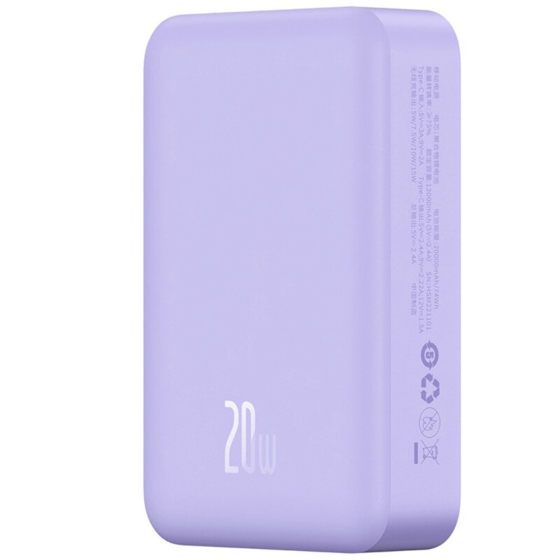 پاور بانک بی سیم فست شارژ باسئوس Magnetic Mini PPCX15000&nbsp;PD 20W ظرفیت 20000 میلی آمپر ساعت - 4