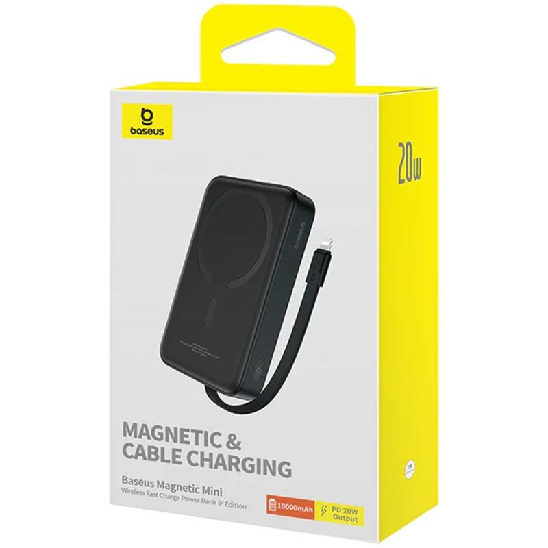 پاور بانک بی سیم فست شارژ باسئوس P10067401122 PD 20W ظرفیت 10000 میلی آمپر ساعت - 2