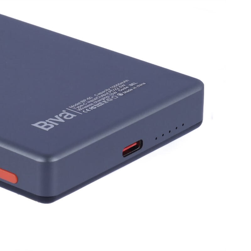 پاور بانک بی سیم فست شارژ بیوا BP-050 PD 22.5W ظرفیت 10000 میلی آمپر ساعت - 5