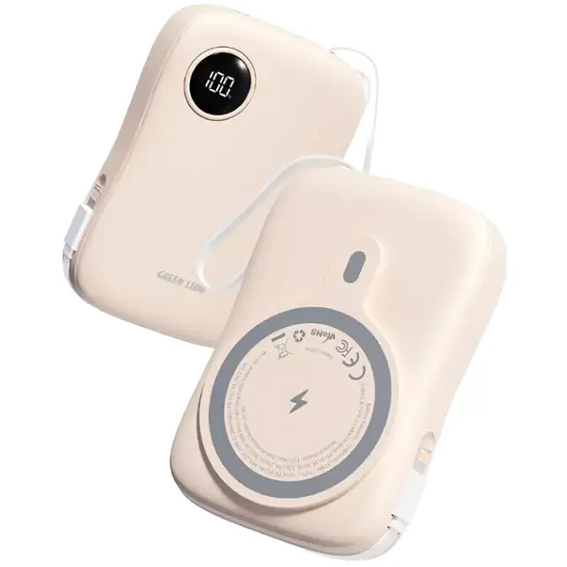 پاور بانک بی سیم فست شارژ گرین لاین MagPulse GL-PX18 PD 30W ظرفیت 10000 میلی آمپر ساعت - 2
