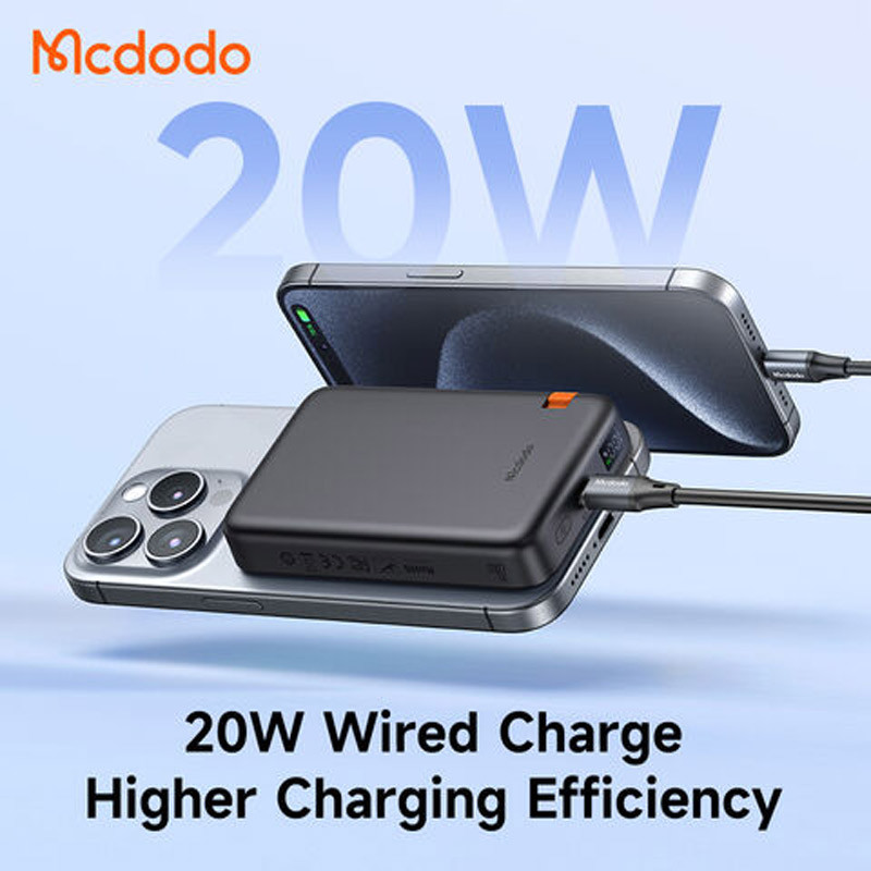 پاور بانک بی سیم فست شارژ مک دودو MC-146 PD 20W ظرفیت 10000 میلی آمپر ساعت - 5