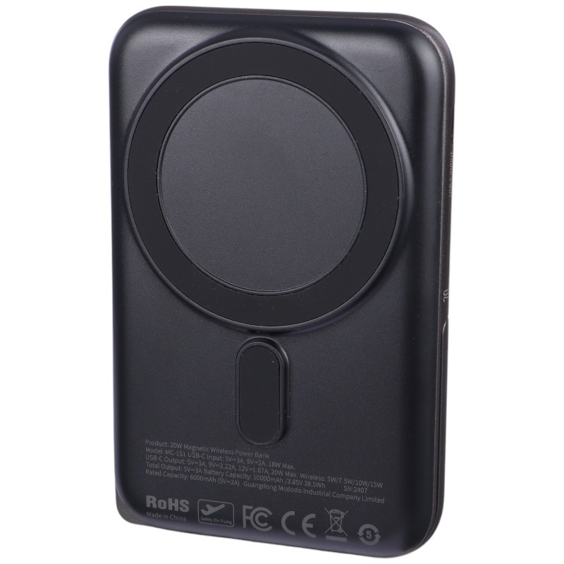 پاور بانک بی سیم فست شارژ مک دودو MC-151 PD 20W ظرفیت 10000 میلی آمپر ساعت - 4