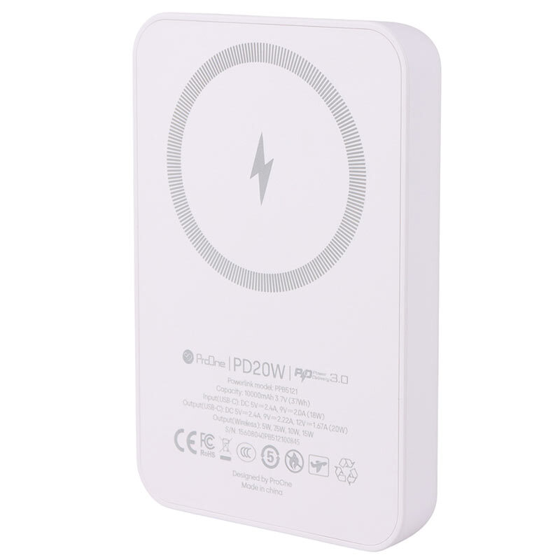 پاور بانک بی سیم فست شارژ پرووان PPB5121 PD3.0 20W ظرفیت 10000 میلی آمپر ساعت - 4