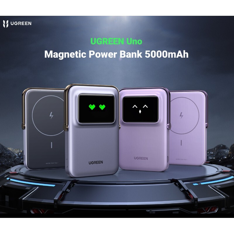 پاور بانک بی سیم فست شارژ یوگرین PB571-356 QC3.0 PD3.0 20W ظرفیت 5000 میلی‌ آمپر ساعت - 6