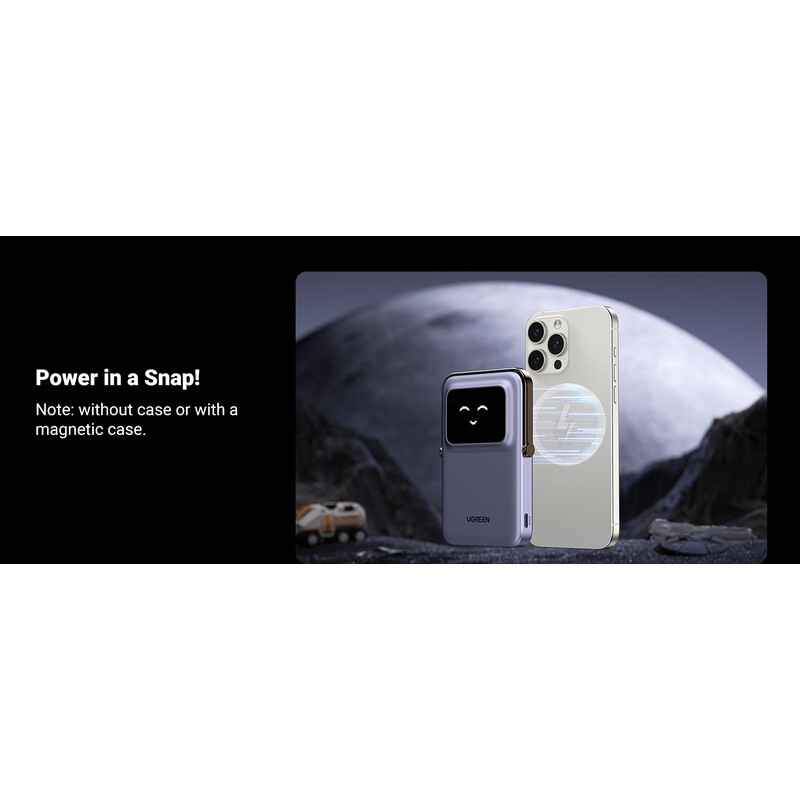 پاور بانک بی سیم فست شارژ یوگرین PB571-356 QC3.0 PD3.0 20W ظرفیت 5000 میلی‌ آمپر ساعت - 8