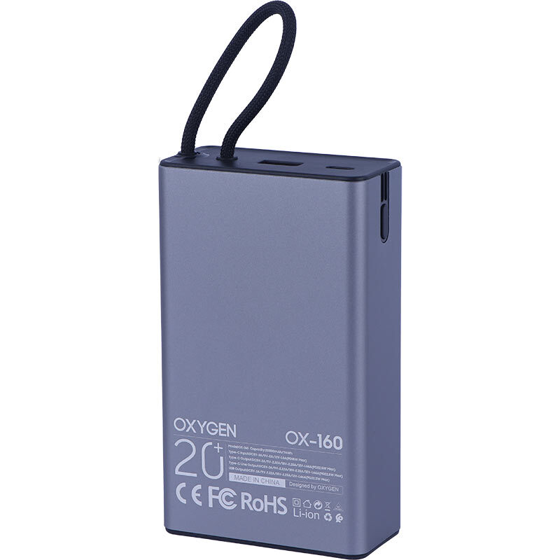 پاور بانک فست شارژ اکسیژن OX-160 PD 22.5W ظرفیت 20000 میلی آمپر ساعت - 4