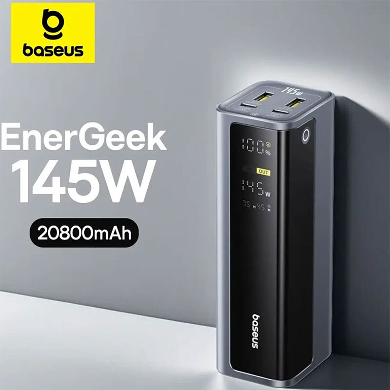 پاور بانک فست شارژ باسئوس EnerGeek GP12 PPAP-20E5 P10082109813 PD 145W ظرفیت 20800 میلی آمپر ساعت - 6