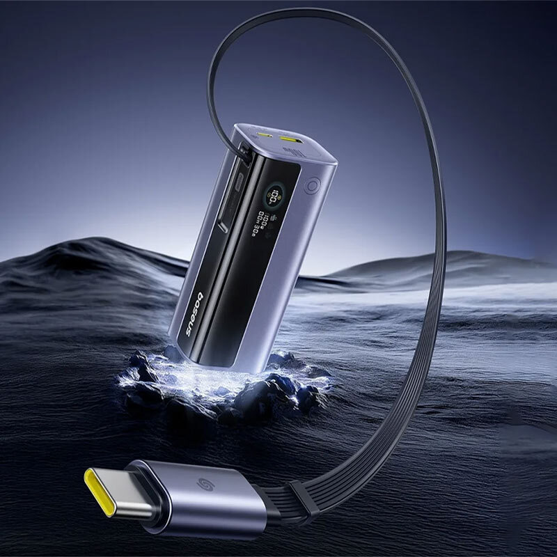 پاور بانک فست شارژ باسئوس EnerGeek GR11 PPCJB-10A0 E0027A01 PD 100W ظرفیت 10000 میلی آمپر ساعت - 4