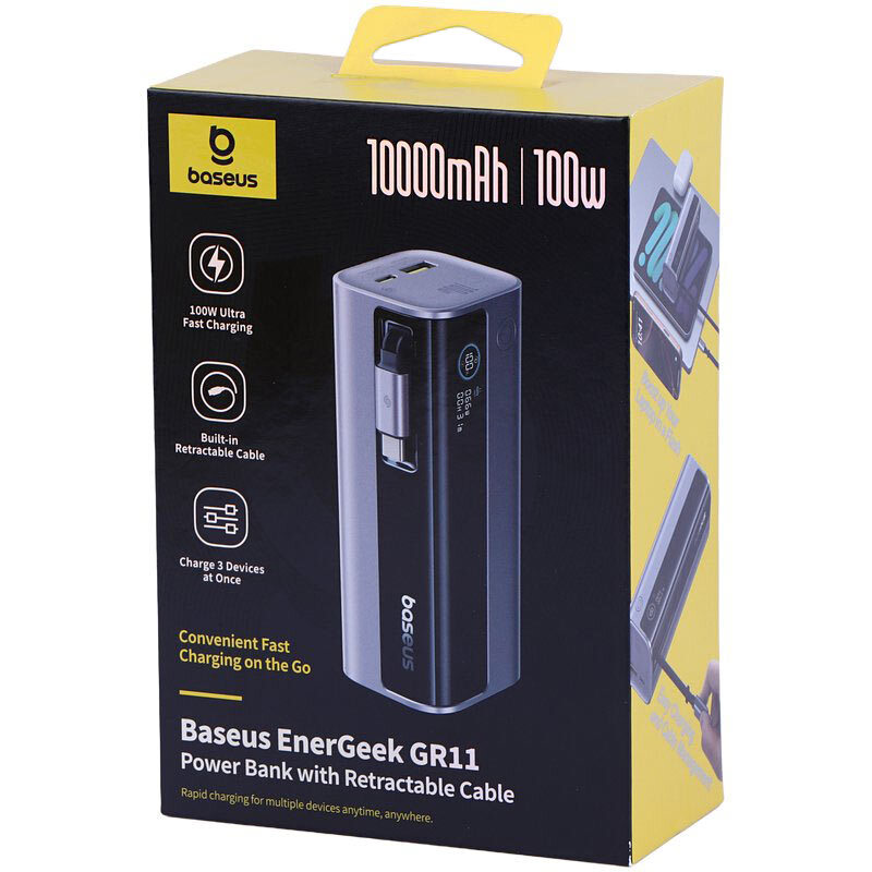پاور بانک فست شارژ باسئوس EnerGeek GR11 PPCJB-10A0 E0027A01 PD 100W ظرفیت 10000 میلی آمپر ساعت - 7