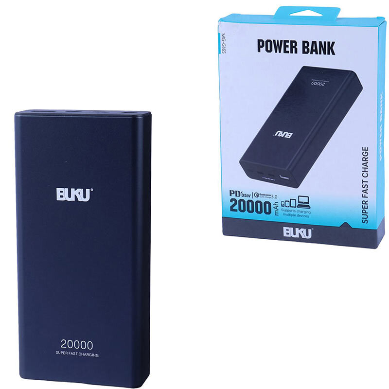 پاور بانک فست شارژ بوکو MG-G165 QC3.0 PD 35W ظرفیت 20000 میلی آمپر ساعت