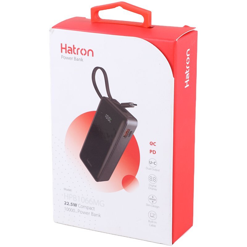 پاور بانک فست شارژ هترون HPB1066MG QC3.0 PD 22.5W ظرفیت 10000 میلی آمپر ساعت - 7