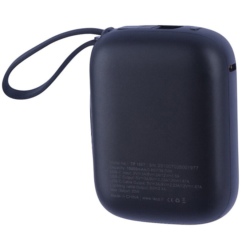 پاور بانک فست شارژ تسکو TP 1007 PD QC3.0 20W ظرفیت 10000 میلی آمپر ساعت - 6