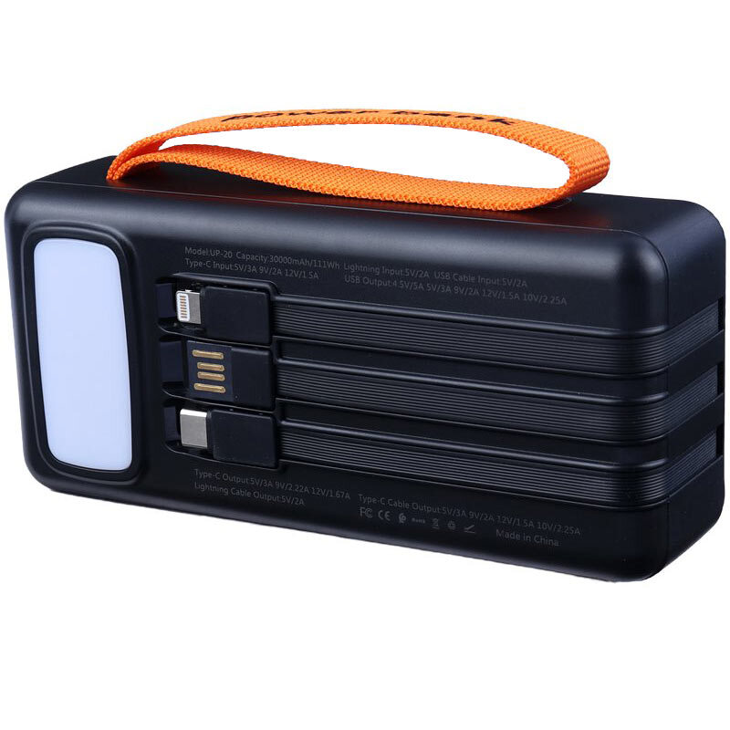 پاور بانک فست شارژ یو آر UP-20 PD 22.5W ظرفیت 30000 میلی آمپر ساعت - 8