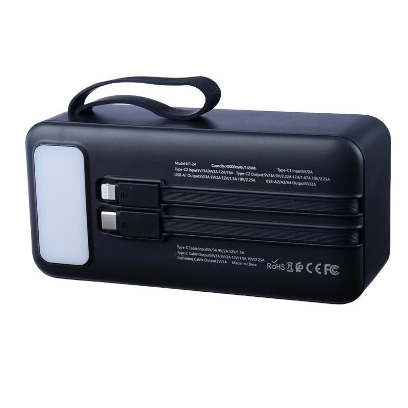 پاور بانک فست شارژ یو آر UP-24 QC3.0 PD 22.5W ظرفیت 40000 میلی آمپر ساعت - 4