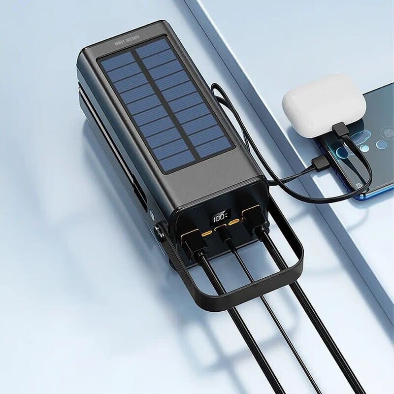 پاور بانک خورشیدی فست شارژ گرین لاین Solar X GNSOLXPB100BK QC3.0 PD 22.5W ظرفیت 100000 میلی آمپر ساعت - 3