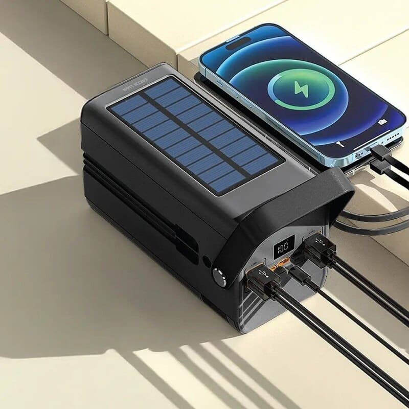 پاور بانک خورشیدی فست شارژ گرین لاین Solar X GNSOLXPB100BK QC3.0 PD 22.5W ظرفیت 100000 میلی آمپر ساعت - 4