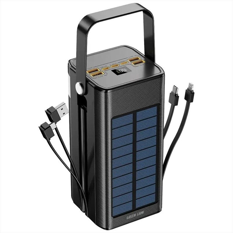 پاور بانک خورشیدی فست شارژ گرین لاین Solar X GNSOLXPB100BK QC3.0 PD 22.5W ظرفیت 100000 میلی آمپر ساعت - 2