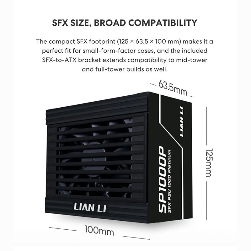پاور ماژولار 1000 وات لیان لی SP1000 Platinum - 4