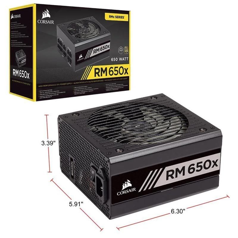 پاور ماژولار 650 وات کورسیر Corsair RMx RM650x Gold - 8