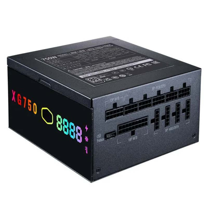 پاور ماژولار 750 وات کولر مستر Cooler master XG750 Plus ARGB Platinum - 6