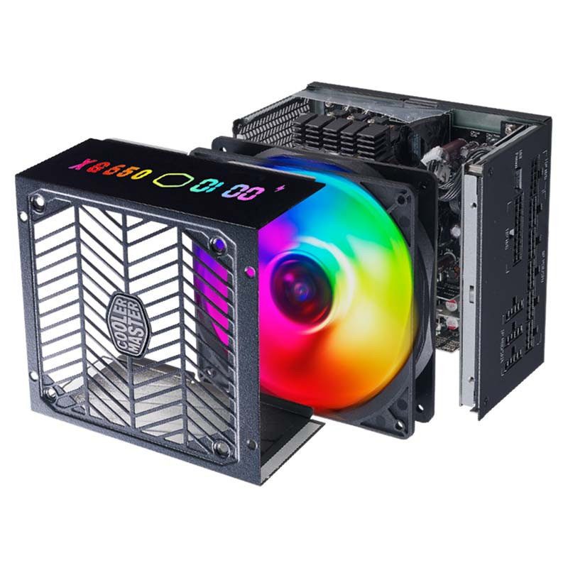 پاور ماژولار 750 وات کولر مستر Cooler master XG750 Plus ARGB Platinum - 7