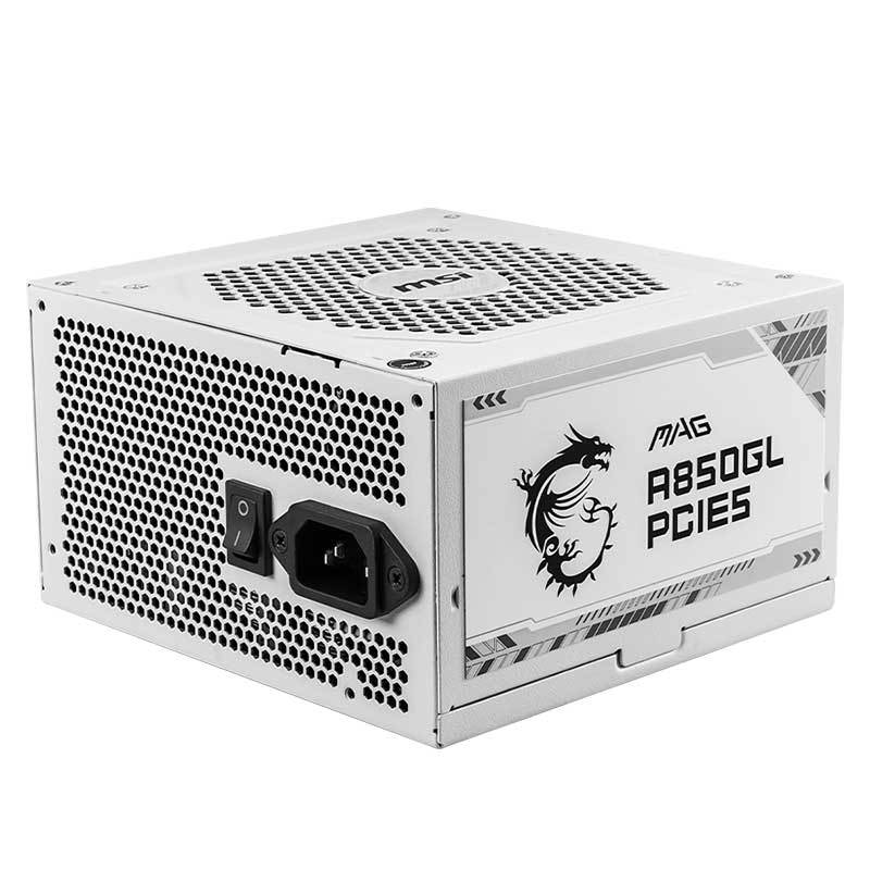 پاور ماژولار 850 وات ام اس آی MSI MAG A850GL PCIE5 White Gold - 2