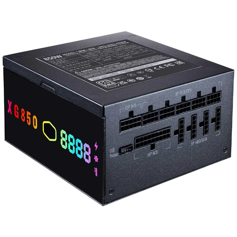 پاور ماژولار 850 وات کولر مستر Cooler master XG850 Plus ARGB Platinum - 4