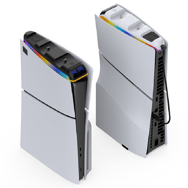 پایه شارژر دسته بازی PS5 و پایه نگهدارنده هدفون دابی TP5-3597 - 4
