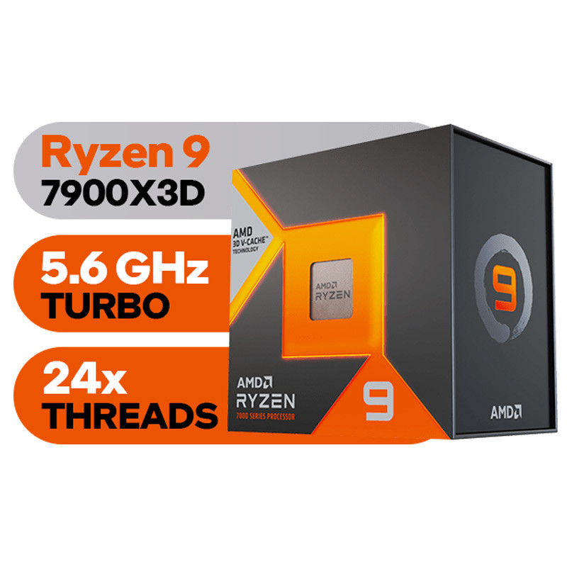 پردازنده ای ام دی Ryzen 9 7900X3D - 3