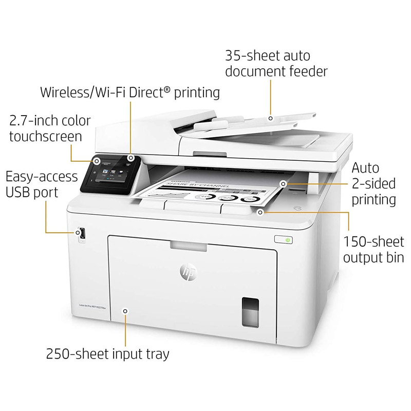پرینتر چند کاره لیزری HP LaserJet Pro MFP M227fdw - 3