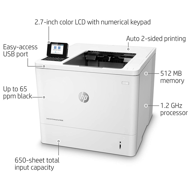 پرینتر لیزری HP LaserJet Enterprise M608dn - 6