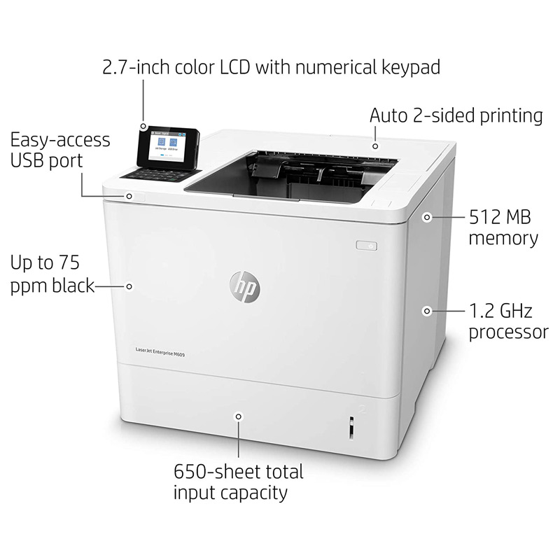 پرینتر لیزری HP LaserJet Enterprise M609dn - 4